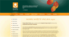 Desktop Screenshot of hospicknizetevaclava.cz