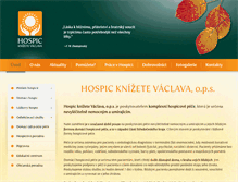 Tablet Screenshot of hospicknizetevaclava.cz